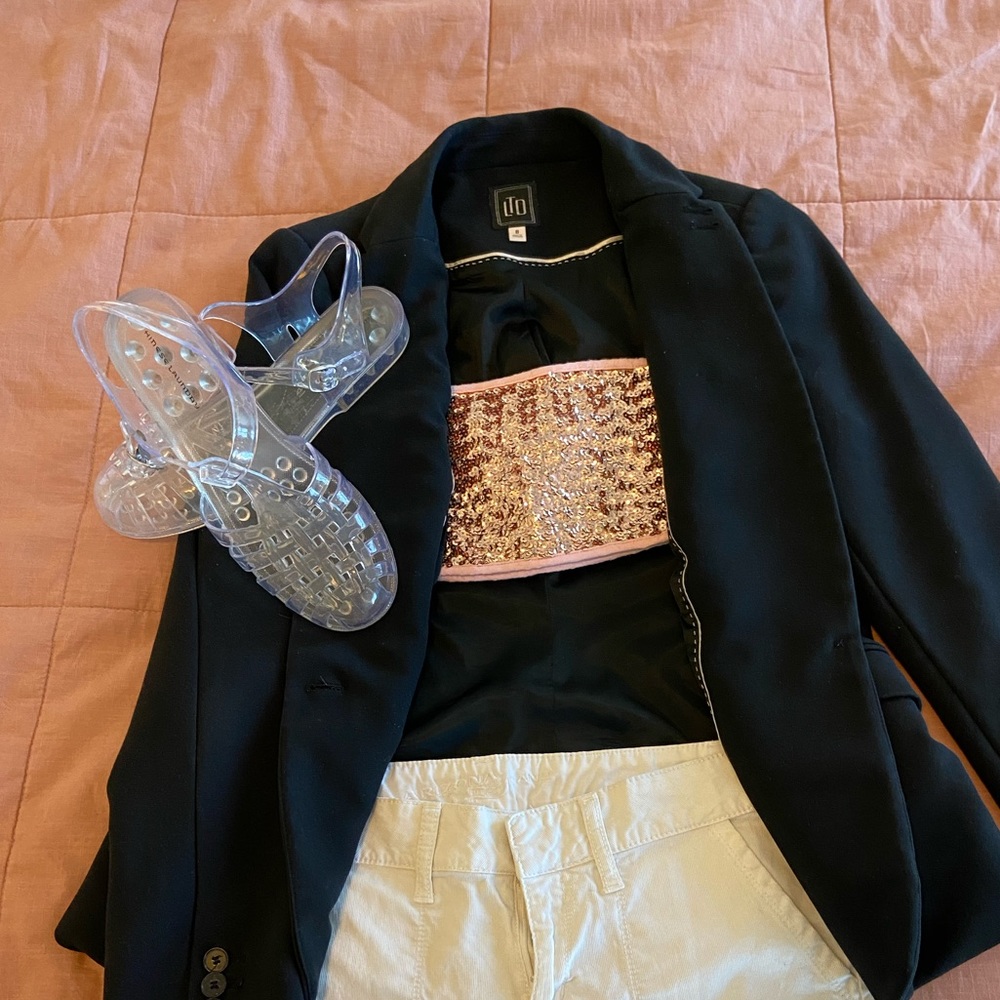 Chinese  laundry clear jelly sandals